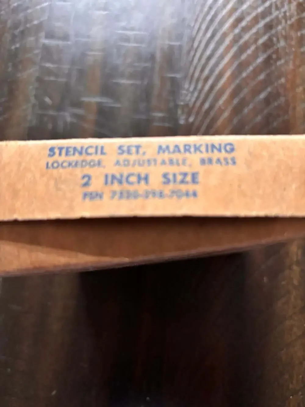 Vintage Lockedge Adjustable Brass Stencil Marking Set 2 Inch Size
